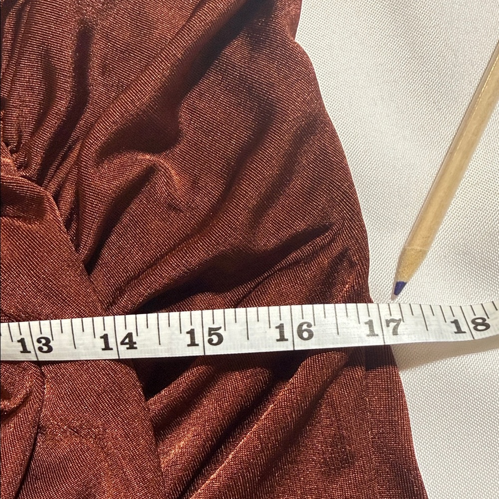 📌 Anthropologie Asymmetrical Ruffled Dress. Size L - Picture 9 of 13